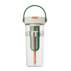 
GOOM summer water cup for women 2026 new high-looking straw plastic cup kettle tea water separated out portable