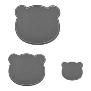 
Self-adhesive embroidery patch bear head patch patch solid color cloth patch clothing down jacket pants decoration repair hole applique