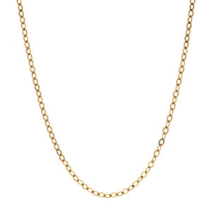 
Korean imported K gold pure 14K gold jewelry slim plain chain naked chain plain chain light chain pure gold bracelet anklet