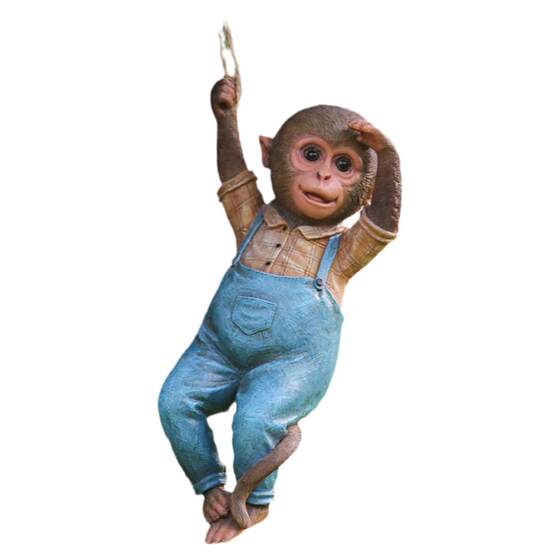 Garden decorative courtyard decoration outdoor tree decoration creative simulation animal resin small monkey ornaments
