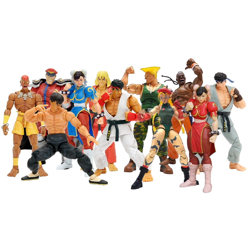 Jada Toys 6寸可动街头霸王手办春丽隆肯飞龙SDCC限定