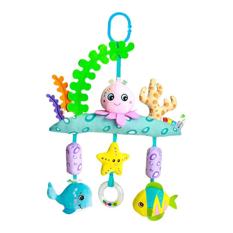 Wind Rattles Baby Stroller Plush Toy - Rattle & Wind Chime - 0-18 Months