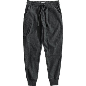 AK men's clothing autumn and winter plus velvet thickened double -layer composite functional fabric leisure collection small straight tube combined version of the pants