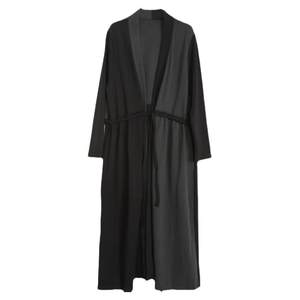 Xifeng Chanyi temperament long windbreaker for women in autumn and winter solid color retro loose casual atmospheric Buddhist over-knee jacket