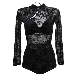 
Women's swimsuit seaside vacation high-end new Chinese style cheongsam 2025 new long-sleeved beautiful swimsuit women's hot spring bathing suit