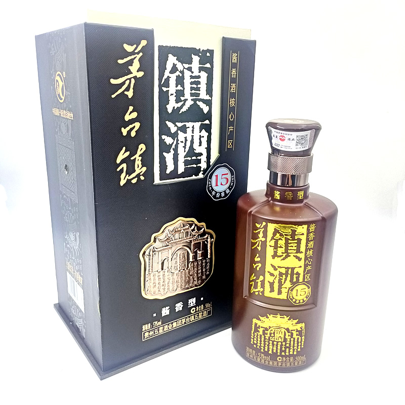 镇酒15年份窖藏500ml】贵州酱香型白酒53度纯粮原浆窖酒接待酒评价- 淘宝网