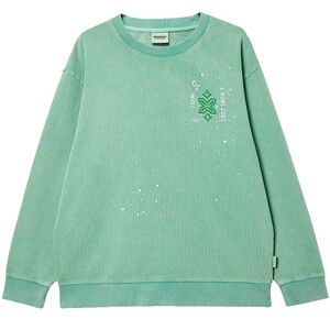 
Jack Jones men's sweatshirt spring new fashion daily washed letter offset printed loose round neck long-sleeved top