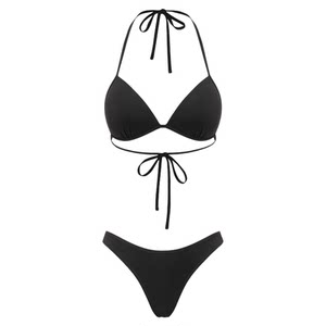 
Yukari swim new split swimsuit women European and American sexy triangle cup bikini beach vacation swimsuit summer