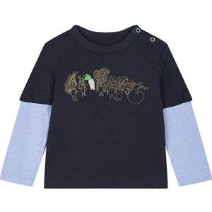
Jiangnan Buyi baby long-sleeved T-shirt fake two pieces 26 spring boys and girls baby jnbybyjnbyYQ2111250