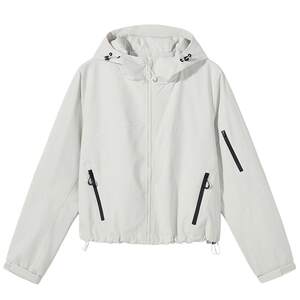 
Hot Wind 2026 Spring New Women's Fashion Outdoor Zipper Short Jacket Loose Water-Repellent