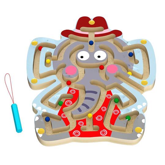 Puzzle Laberinto De Madera Con Bola Juego Educativo Para Niños Y Adultos  Juguete De Habilidad Mental Y Concentración - Main Image