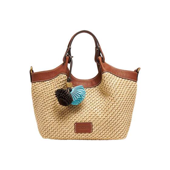 
Scatto 2026 Summer New Grass Scented Bag Small Tote Retro Woven Bag Handbag Women's Bag X8438BX6
