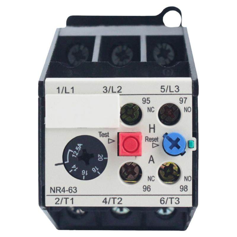 Relais Thermique 63A Protecteur Surcharge Thermique 380V Moteur Triphasé NR4-63/F - 10A 16A 25A 32A (5-8A)