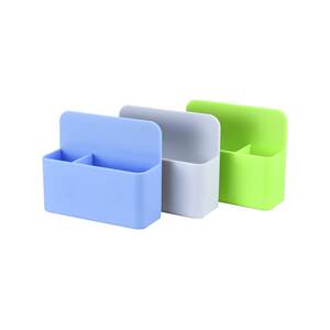 
Easy-teaching chalk magnetic storage box environmentally friendly thick pen holder magnetic blackboard storage box adjustable mobile magnetic whiteboard pen holder office stationery blackboard accessories tool box magnetic chalk barrel