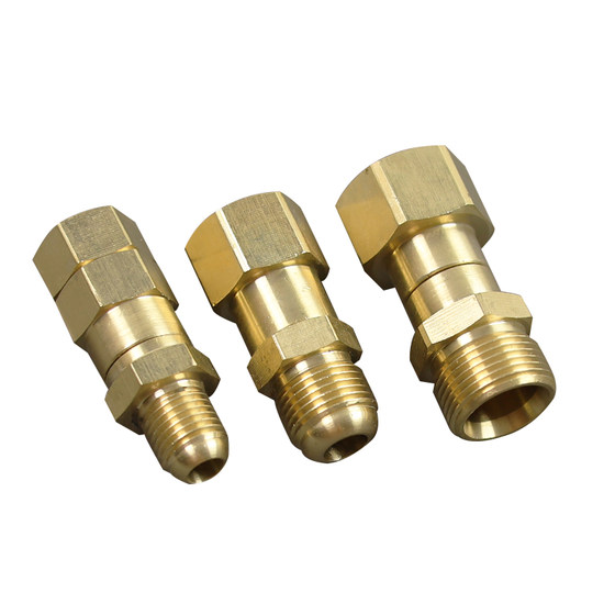 High pressure cleaning machine water gun tail water pipe anti winding universal rotary joint brass M14M18M22/5558