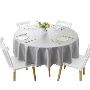 Tablecloth Nordic Waterproofing Oil and Oil Wash -free Round Table Cloth Hotel Hotel Hotel Big Round Table Fabric Home