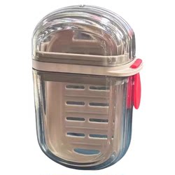 Travel Soap Dish Sealed Portable Drain with Lid