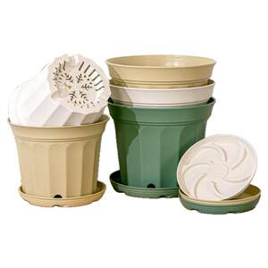 
Flower pot plastic household light luxury high-quality resin thickened to increase succulent green ivy Phalaenopsis potted new style gallon