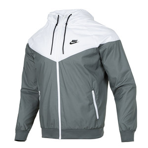 Nike official jacket men's winter new casual sportswear black retro windbreaker NIKE stand collar jacket for men