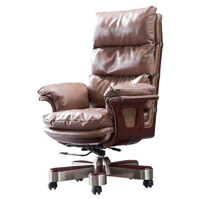 Leather boss chair computer chair High -end office chair high -back ...