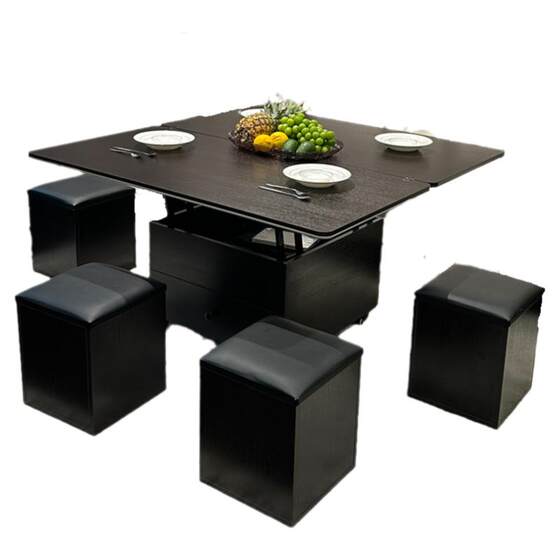 
Multifunctional lifting coffee table and dining table, dual-purpose, removable and foldable, small apartment, simple and elegant, modern home living room