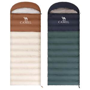 Camel outdoor sleeping bag adult autumn and winter thick models keep warm, cold, cold, cold, dirty, indoor travel sleeping bag
