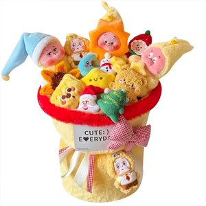 Cute star plush doll bouquet cartoon flower birthday meeting creative gift for girlfriend Valentine's Day and New Year's Eve