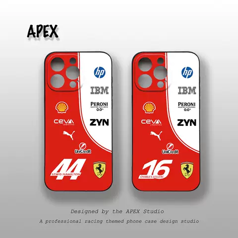 Ferrari Formula 1 Team Phone Case | Lewis Hamilton & Charles Leclerc Phone Case for iPhone 17, 16, 15, 14 and 13