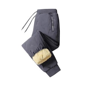 
Yalu thermal pants men's winter lamb velvet thickened men's outer wear leggings windproof and cold-proof down cotton pants