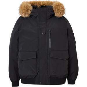 
[AT Series Water Repellent] Jack Jones Men's Down Jacket Winter Loose Hooded Detachable Fur Collar Jacket