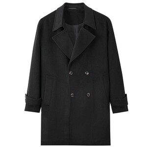 
MindBridge [Cashmere] 2026 Spring Mid-Length Woolen Jacket Men's Suit Style Wool Coat