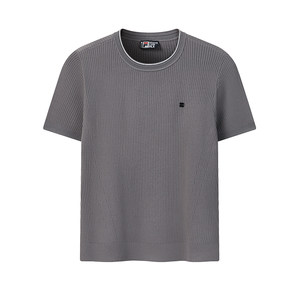 
FILA official women's knitted sweater 26 summer new fashion simple casual knitted short-sleeved shirt T-shirt top