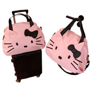 
Cute Kitty travel storage bag, hangable suitcase, portable large-capacity portable shoulder bag, student cosmetic bag