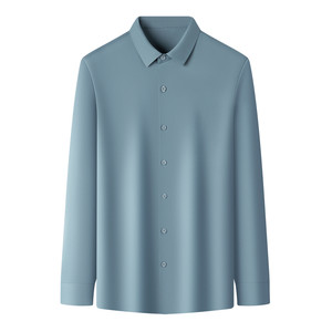 
Pierre Cardin spring and autumn new mulberry silk seamless no-iron shirt long-sleeved shirt men's business casual high-end solid color