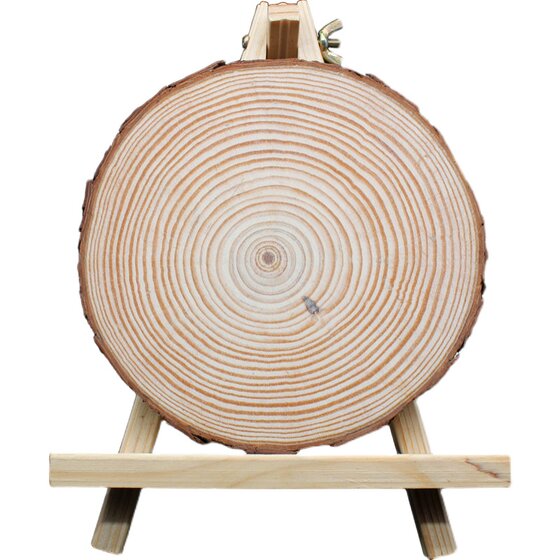 Lite -chip Kindergarten Handmade DIY hand -painted material solid wood head painting year round wood chip logoon thin round wood tablet