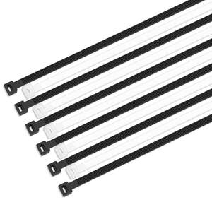 
Nylon cable tie black and white self-locking buckle plastic cable tie binding rope strong tension fixed strap cable tie