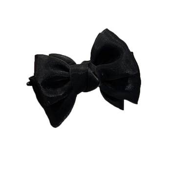 High-end bow buns for women 2025 new style back head hair clips sweet temperament hair clip headdress