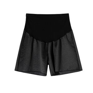 
Plus size pregnant women's summer thin belly-supporting pants for outer wear pregnancy leggings loose wide-leg pants shorts 200*0.5kg