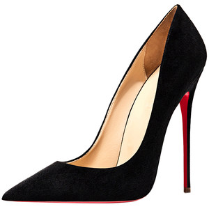 hltino 2025 spring new black high heels 12cm thin heels sexy pointed toe nightclub suede shoes for women