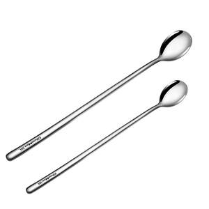 304 stainless steel long -handle spoon stir spoon 316 delicate spoon dessert coffee home seasoning spoon spoon honey spoon