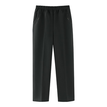 
Grandma's spring and autumn elastic waist straight-leg casual trousers