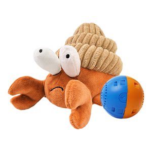 
IPAWSPACE plush dog electric sounding toy hermit crab bite-resistant and relieve boredom pet supplies for small and medium-sized dogs