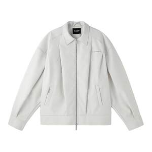 
Lin Qiunan's same style BJHG reckless crocodile pattern leather jacket men's winter 2025 new leather jacket women