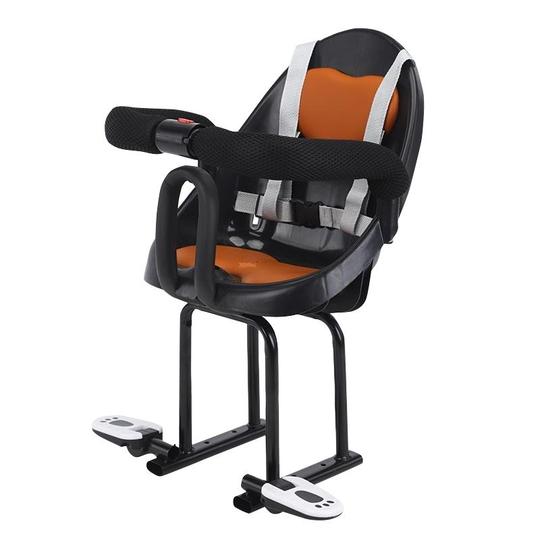Siège Enfant Arrière Pour Vélo – Rouge, Avec Repose-pieds Et Barre De Sécurité, Pour VTT Et Ville, De 6 Mois à 6 Ans