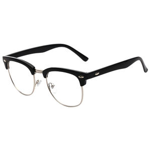 Super light half-frame myopia glasses frame men's model can be matched with a certain lens flat-light mirror online glass anti-blue light eye frame