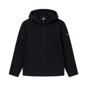 361 degree men's windbreaker jacket hooded short moisture-wicking sports knitted top autumn 552534012A