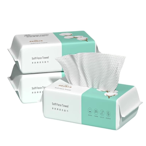 
5 packs of disposable pure cotton face towels, cotton soft towels, face towels, enlarged and thickened, lint-free, removable, mother and baby skin-friendly