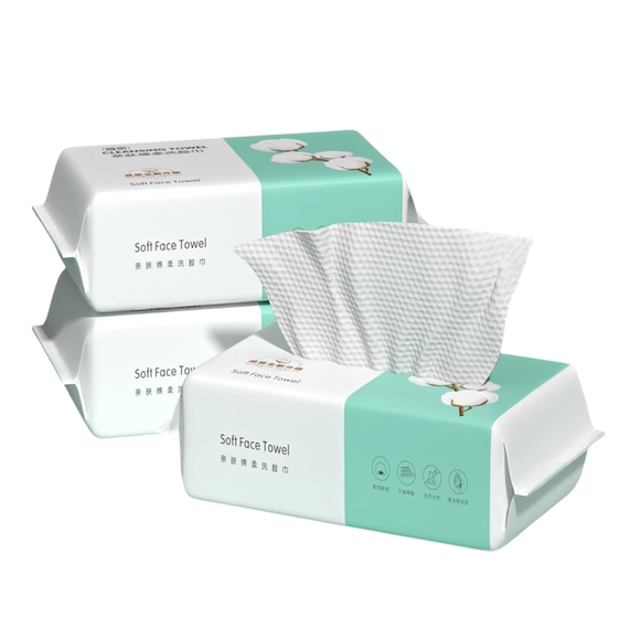 
5 packs of disposable pure cotton face towels, cotton soft towels, face towels, enlarged and thickened, lint-free, removable, mother and baby skin-friendly