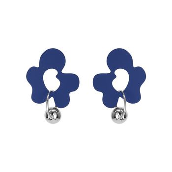 Klein blue love retro earrings for women