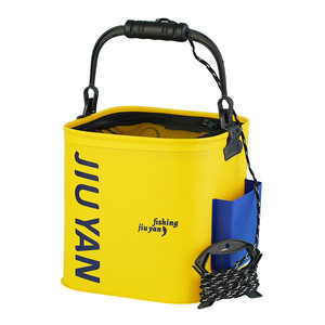 Jiuyan folding barrel fishing barrel thickened multi -function square hand bucket fish care barrel portable live fish barrel bucket
